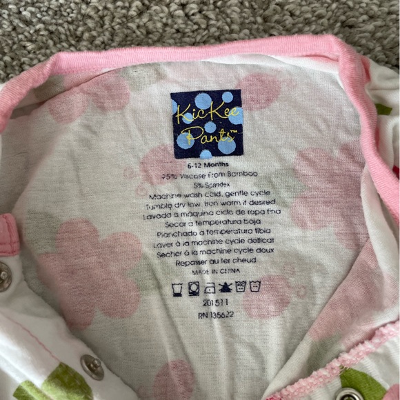 Kickee Pants Button Footie 6-12 - Picture 3 of 4